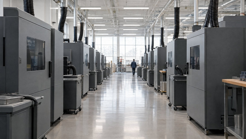 Print hall where arch shells are made after a scan is matched to an order