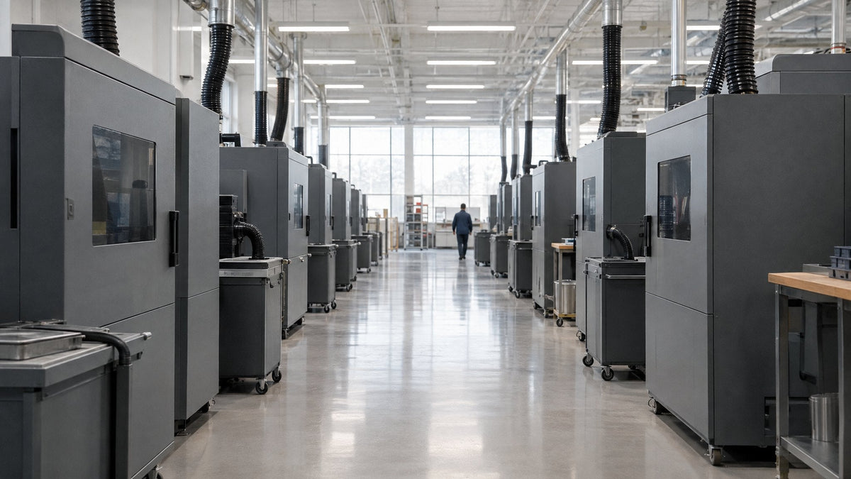 Print hall where arch shells are made after a scan is matched to an order